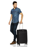 AmazonBasics Softside Spinner Luggage Suitcase - 25 Inch, Black