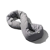 Huzi Infinity Pillow - Design Power Nap Pillow, Travel and Neck Pillow (Grey)