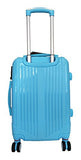 3 Pc Luggage Set Hardside Rolling 4Wheel Spinner Upright Carryon Travel Sky Blue
