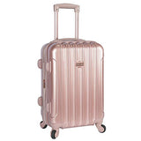 kensie Women's Alma Hardside Spinner Luggage, Rose Gold, Carry-On 20-Inch