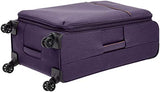 AmazonBasics Belltown Softside Rolling Spinner Suitcase Luggage - 29 Inch, Heather Purple