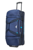 High Sierra 89573-6200 Evolution Wheeled Drop Bottom Duffel Bag, True Navy/Midnight/Pool, 30"