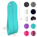 Women's Long Dress Bag – Breathable Wedding Gown Garment Bag -72x24”, 10” Gusset