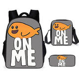 Bigbag Store-Tiko Fish Backpack 3 Piece Set of School Supplies Multifunctional and Convenient to Travel 16 Inch.