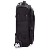 AmazonBasics Expandable Softside Carry-On Luggage Suitcase With TSA Lock And Wheels - 24 Inch, Black