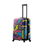 Mia Toro Love Collection Hard Side 24 Inch Spinner, Lcp Purple