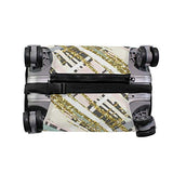 Suitcase Cover Gold Glitter Textured And Stripes Luggage Cover Travel Case Bag Protector for Kid Girls