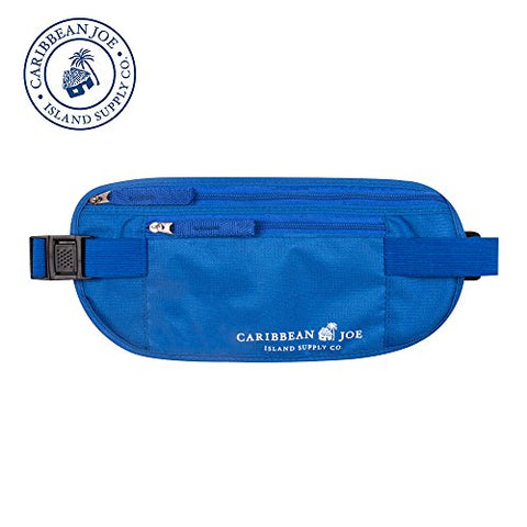 Caribbean Joe Under Clothes Slim Waist Pouch, Money Belt | Fanny Pack For Running | For Festivals