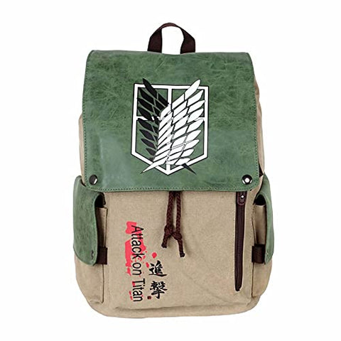 Attack on Titan Backpack Anime Laptop Backpack Travel Bookbag Casual Fashion Students Bookbags for Anime Fans