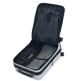 Mia Toro Profondito Hardside Spinner Luggage 20'' Carry-on, White