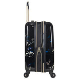 Aimee Kestenberg Women's Midnight Floral 20" Hardside Expandable 4-Wheel Spinner Carry-on Luggage