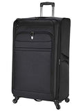 Travelers Club Business Class Expandable Spinner Luggage, Executive Black, Checked-Extra Large 32-Inch