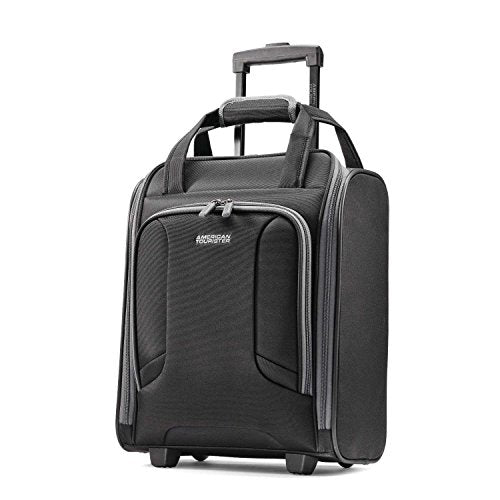 American Tourister 4 Kix Rolling Tote Black/Grey
