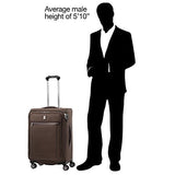 Travelpro Luggage Platinum Elite 25" Expandable Spinner Suitcase W/Suiter, Rich Espresso