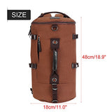 Men's Large Capacity Mountaineering Canvas Backpack Fashion Travelling Shoulder Bag