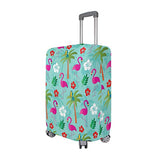 GIOVANIOR Flamingos And Palm Trees Luggage Cover Suitcase Protector Carry On Covers