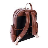 McKlein, S Series, Cumberland, Pebble Grain Calfskin Leather, 15" Leather Dual Compartment Laptop Backpack, Brown (88364)