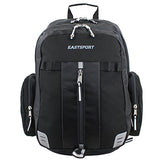 Eastsport Oversized Expandable Backpack With Removable Easywash Bag, Black