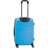 Ed Heck Luggage Riley 21" Expandable Hardside Carry-On Spinner Luggage (Blue)