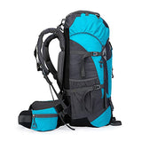 OASIS LAND 60L Camping Hiking Backpack Mountaineering Bag Large Capacity Trekking Rucksack Outdoor Backpack Hiking Camping Bags Aluminum,Green