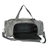 Dalix Large 25" Signature Travel Gym Bag W/Premium Lining In Gray