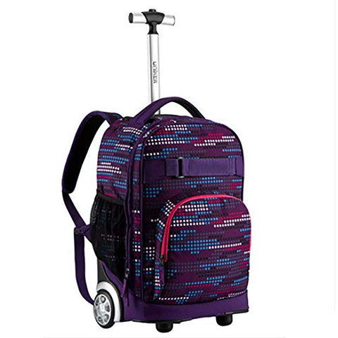Qcc& Wheeled Backpack, Great For High School, College Backpack, Rolling School Bag, Business