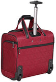 Nicole Miller Signature Quilt Under Seat Bag Carry On (Burgundy)