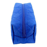 𝐊𝐢𝐧𝐠𝐬𝐥𝐞𝐲 Quilted Cosmetic Bag - Multi-Purpose Zipper makeup Bag Pouch - Cosmetic Bag Pouch Handy Organizer - Cosmetic Bag Organizer Pouch for Travel with Zipper, Blue - Lot of 2