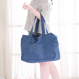 VanFn Foldable Travel Duffel Bag, Sports Duffels Gym Bag, Rainproof Nylon Totes, Sports Shoulder Handbag, Lightweight Duffle Bags For Women & Men, Outdoor Weekend Bag, P.Travel Series (Blue)