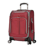 Olympia Tuscany 21" Expandable Airline Carry On TSA Locks,Red