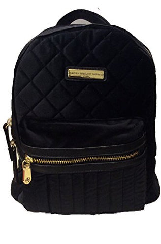 Adrienne Vittadini Studio Black Suave Quilted Backpack - Ships Fast!!!