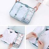 Packing Cubes,Lanivas 7 Set Compact Travel Organizers with Laundry and Shoe Bag Light Pink