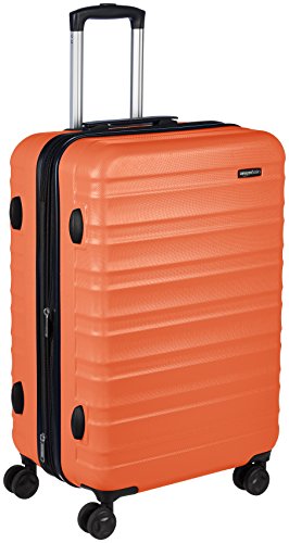 Amazonbasics Hardside Spinner Luggage -  24-Inch, Orange