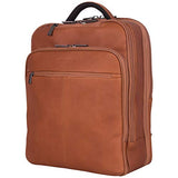 Kenneth Cole Reaction Manhattan Colombian Leather Slim 16" Laptop Checkpoint-Friendly Anti-Theft RFID Business Backpack