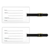 Salt Water Game Fish Fishing Compass Luggage ID Tags Carry-On Cards - Set of 2