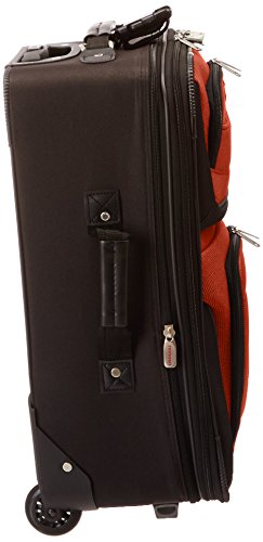 Traveler's Choice Amsterdam 2-Piece Carry-On Set - Expandable Luggage With Tote (Orange)