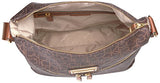 Calvin Klein Women'S Nylon Zip Front Messenger, Brn/Khk Phtpt/Lugg