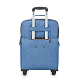 Biaggi Luggage Lift Off Expandable Under-Seater to Carry-on, Denim Blue