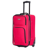 Travelers Club Genova Expandable Luggage Set, Red, 3 Piece