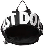 Nike Brasilia "just Do It" Backpack (mini), Black/Black/(Glossy White), Misc