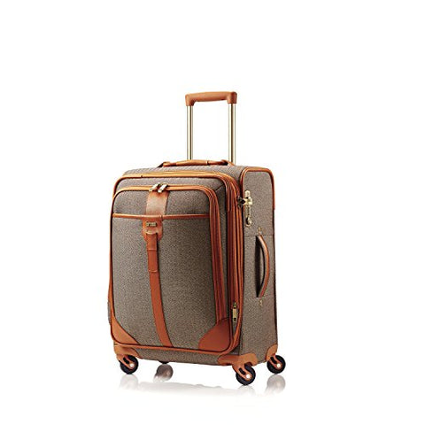 Hartmann 20 Inch Herringbone Luxe Ss Carry On Spinner, Terracotta Herringbone