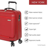 Regent Square Travel - Small Suitcase Hardside Spinner With Goodyear Wheels And Built-in TSA Luggage Lock - Luggage Cabin Approved - Carry-On - Urban Red
