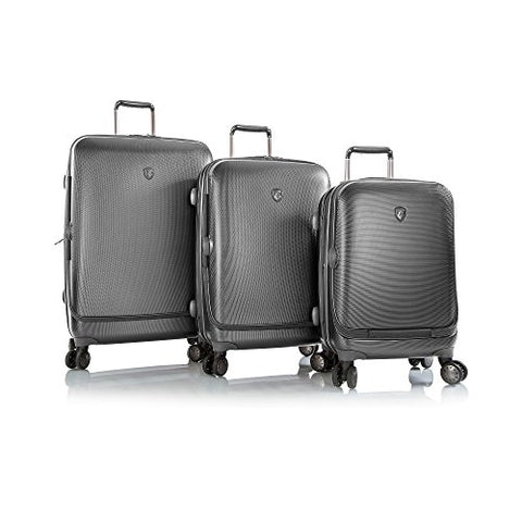 Portal 3 Piece Luggage Set Color: Pewter