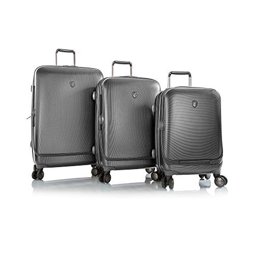 Portal 3 Piece Luggage Set Color: Pewter