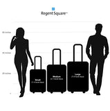 Regent Square Travel - Luggage Set With Spinner Goodyear Wheels - Built-In TSA Lock - Set of 3 Pieces - Soft Case - Night Blue
