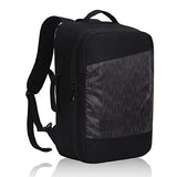 Hynes Eagle 28L Aurora Convertible 19x12x7.5 Flight Approved Carry On Travel Backpack Black Legend