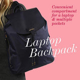 Lipault - Plume Avenue Backpack - 15" Laptop Over Shoulder Purse Bag for Women - Night Blue