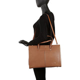 Sharo Leather Bags Women'S Genuine Leather Laptop Tote (Café Ole)