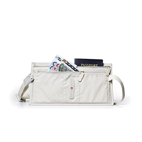 Swiss Gear Double-Pocket Money Belt With Adjustable Elastic Belt - Ultra Light And Durable