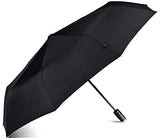 LifeTek Windproof Travel Umbrella Compact Automatic Open Close Small Folding Teflon Repellent Canopy Umbrellas fit Golf Purse Backpack Wind Resistant for Men and Women Traveler FX1 42 inch Black